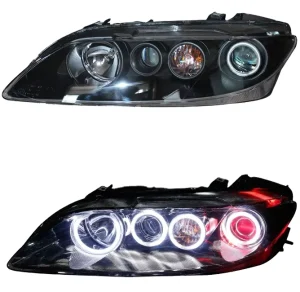 Guangzhou SANVI Bi Xenon Car Headlight Assembly for MAZDA 6 Hi Low Beam Projector Lens with Angel Eyes
