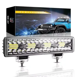 H-12C-64 10-30V DC 12 Inch 64-LED 180W LED Light Bar Universal Fitment for Retrofit Upgrade Off-Road 4WD Trucks