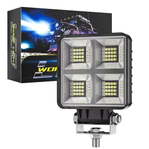 H 37F 80 12V 24V IP67 4×4 Work Light Floodlight Auto Exterior LED Truck Accessories Car Offroad Use 64W