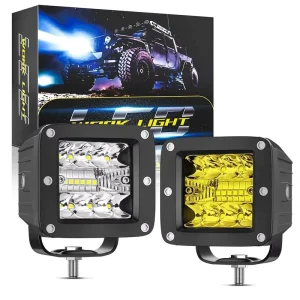 H-F-A16 3 Inch 48W 9-30V LED Waterproof Driving Lights Combo Pod Spot Flood Beam for Offroad Vehicles Pickup Trucks