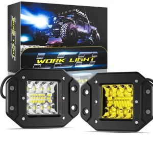 H-F-B16 48W 9-30V Flush Mount LED Light Pods Combo Beam Driving Backup Reverse Lights for Offroad Trucks SUVs