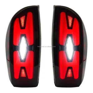 H Shape LED Tail Lights Smoked Full Rear Tail Lamp for Tacoma Pickup Truck Rear Brake Turn Signal Lamp