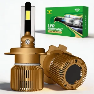 H1 LED Headlight N17 Aluminum Housing IP67 Waterproof 12V 65W 6500LM 6500K Universal Headlight