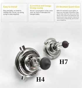H4 Halogen Headlight Bulb 12V 60/55W P43t-38 12342C1 Original Quality for Car Motorcycle