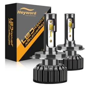 H4 LED 3 Color Changing Car Headlights Fog Lights 3000K 4500K 6000K Flash 36W 12V 2 PCS 9004 H13