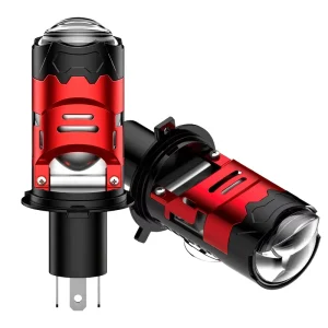H4 LED Headlight Bulbs 6500K H4 Plug and Play Bi Focal Motorcycle 40W Light Plug Integrated Spotlight