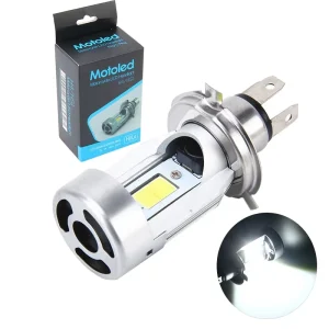 H4 LED Motorcycle Headlight HS1 H6 Scooter Motorbike 12V 20W High Low Beam Bulb DRL Accessories BA20D High Lighting Systems