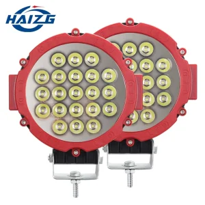 HAIZG High Quality 4X4 ATV UTV Off Road Red Blue LED Work Light 63W LED Work Light