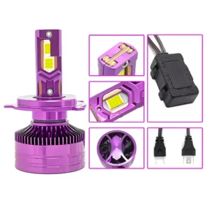 HSG Festoon LED 7000LM 420W 12V 4 Copper Tubes Cooling Replacement Headlight for H1 H4 H7 H11 9005 9006 9012