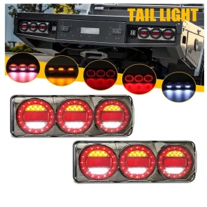 HST-20441 LED Stop Tail Indicator Revers Max_i_lamp 12-24V 40cm Cable (C3XRW) Black Chrome Design