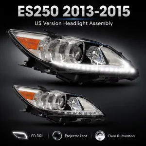Halogen Headlight Lens US Version for LEXUS ES250 H11 Xenon Headlamp Assembly V12 LH RH Aftermarket Kit Headlamp