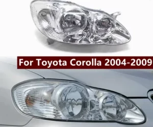 Halogen Headlight for Toyota Corolla Headlamp Lens & Housing (Half Assembly)