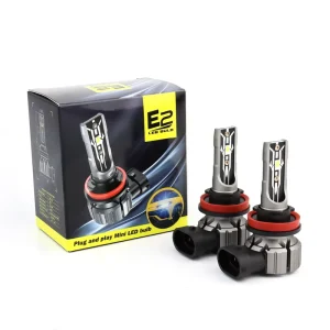 Halogen Size Mini Small Bulb Car LED Headlight 9005 9006 9012 H11 Fanless 12V 24V 17W 4000LM for Car LED Fog Lamps