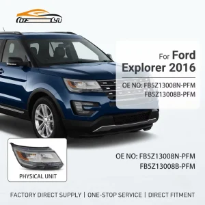 Head Lamp W o Led White FB5Z13008N PFM FB5Z13008B PFMF Headlight Lamps for Ford Explorer