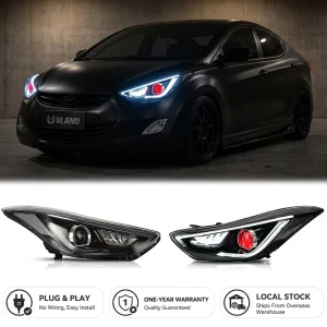 Head Light Aftermarket Front Car LED Headlight Assembly for Hyundai Elantra MD Limited GLS