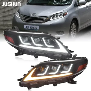 Headlamp Assembly for Toyota Sienna Daytime Running Lights Upgrade Headlights DOT and E Mark