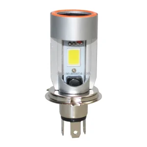 Headlamp High Power 6000k H4 Hi Low LED Headlights Red Blue Ring White 25w Motor Motorcycle Lighting Systems