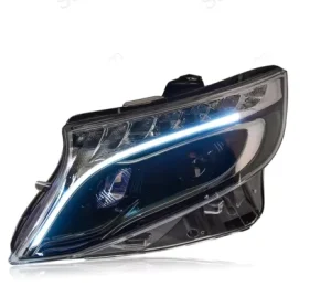 Headlamp Tail Lamp LED Headlight Assembly for Mercedes Benz V Class V250 V260 W447 Beam 6000K 36W Blue Light Xenon Headlights