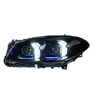 Headlight Assemblies Fangs-style LED Daytime Running Lights with Turn Signal Lenses 12v New for 5 Series (F10)