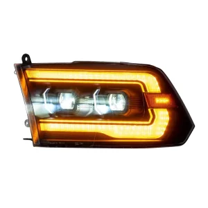 Headlight Assembly Modification with LED Lens Headlights and Dynamic Turn Signals Model 8006 for 08-18 Dodge Ram