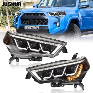 Headlight Assembly for Toyota 4Runner 3-Lens Head Light Turn Signal Lamps Headlamp Plug and Play