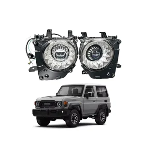Headlight Assembly for Toyota Land Cruiser 70 Series LC79 LC76 LC71 LC78 AFS LED Projector Head Lamp