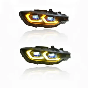 Headlights Lighting System Laser Front Light for BMW 3 Series F30 F35 Auto Yellow/White Daytime Running Lamps