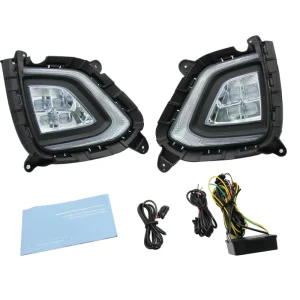 Headlights for Automobiles Automobile LED Daytime Running Light Fog Lamp for Hyundai IX25 Creta Creta