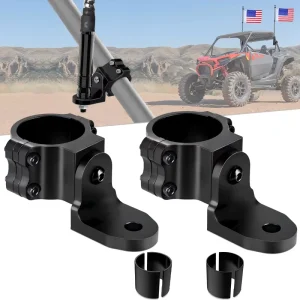 Heavy Duty 6061 CNC Aluminium Alloy 360° Quick Adjustable Light Mounting Bracket for Whip Light 1.75′ Or2′ Cage ATV Accessories