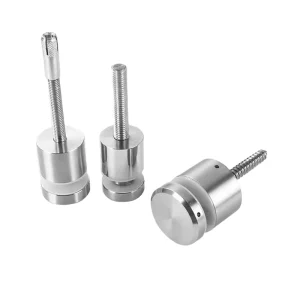 Heavy Duty Chrome Plated Stair Handrail Bracket Wall Mount Advertising Nails Glass Standoffs
