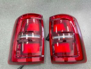 Heavy Duty Off Road LED Rear Lamp for Wrangler Aftermarket ABS Dark Smoke Tail Lights for ram 09 18