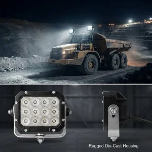 Heavyduty LED Work Lamp Driving Light Mining Light Flood Spot Beam 9 32V DC Heavy Equipment Light