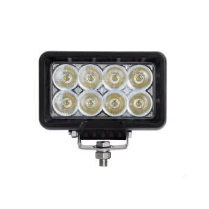 High Bright 4000lm 6inch Rectangle 8pcs Trailer Vehicle Led Work Light 40w Car Offroad Driving Light for Truck
