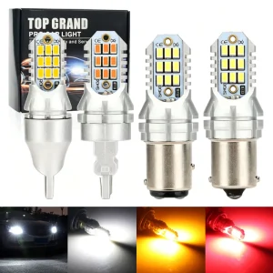 High Bright LED Brake & Reverse Turn Signal Light Bulbs 3020 18SMD T15 1156 7440 Automotive Lamps