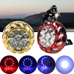 High Bright LED Head Light for Motorcycles and Electric Vehicles Colorful Modified Car Lighting System Front LED Light