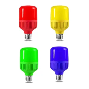 High Bright LED Light Bulb E27 Screw Colorful Lamp Bulb Festival Super Bright Holiday Light Bulbs
