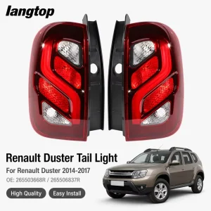High Bright Red IP67 Waterproof Multi-function Tail Lamp Full Sealed Dustproof Anti-corrosion Renault Duster Aftermarket