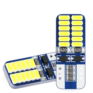 High Bright T10 W5W 24SMD 3014 LED Car Light Bulb 194/501 Canbus 360 Beam 12V CE/ROHS Certified