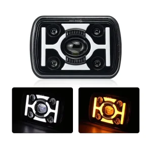 High Brightness 7inch IP67 Car Square Led Headlight Truck Motorcycle LED Light for Jeep Cherokee XJ or Wrangler YJ