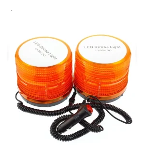 High Brightness Blue Yellow Red 1 Year Warranty 10-30V School Bus Safe 12V 24V 18W LED Rotate Light Light