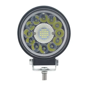 High Brightness Car Led Work Light 6000k 10 80v Off Road Lighting Circular Led Working Lamp for Truck Tractor Boat