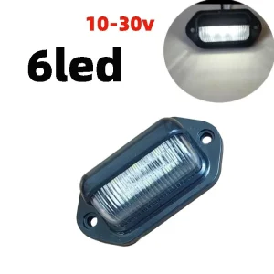 High Brightness Mini Transparent Led Truck Marker Light License Plate Side Lamp Truck For Trailer Engineering Vehicles