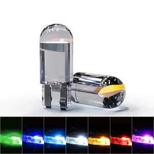 High Brightness T10 LED 12V 5W Motorcycle Indicator Lights for Cars Motorcycles 6000K Crystal Transparent W5W Photo Reading