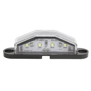 High Brightness Triangle LED Truck License Plate Light 12V 24V 2 Mount Holes Universal For All Trucks Trailers