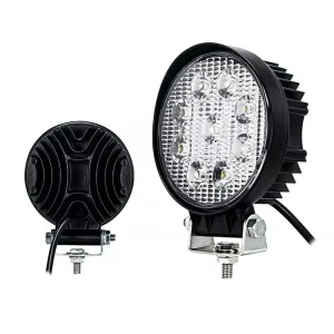 High Brightness Waterproof LED Work Light 27W 12-80V DC Suitable for Truck Forklift Tractor Off-road Vehicle
