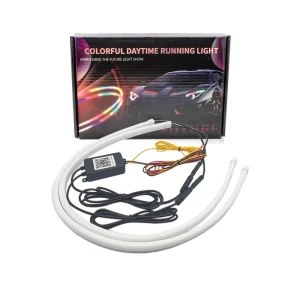 High Brightness Waterproof Multi Mode RGB Flowing LED Headlights Light Strip