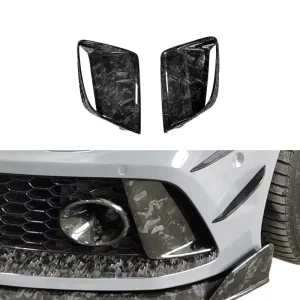 High Gloss Dry Carbon Fiber Front Bumper Vent Air Intake Scoop Trim Car Aero Modification Kit for Audi RS7 C7