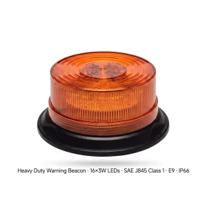 High Intensity Aluminum Screw White Amber LED Strobe Warning Light Heavy Duty Vehicle Blink Emergency Beacon Auto