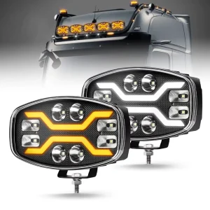 High Low Beam 10 Inch Led Truck Work Light 24V 12V for Heavy Duty Trucks