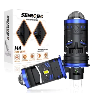 High Low Beam 130W 10000LM Car H4 Mini Bi led Projector Lens Led Headlights H4 Bulb Projector Headlight